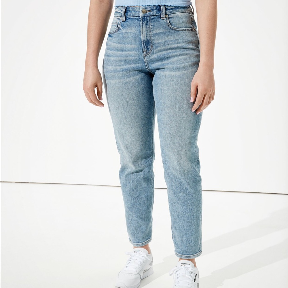 AE Curvy Stretch Mom Jeans